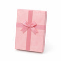 Geschenkbox 20 x 15 x 5 cm aus Karton rosa mit Schleifenband rechteckig